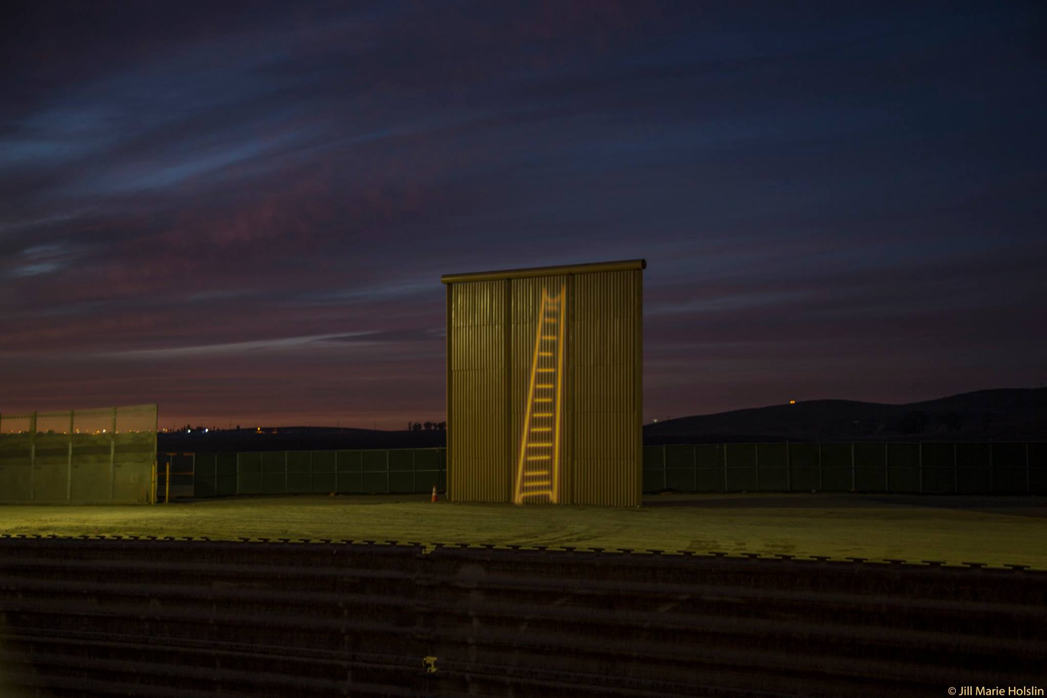 border wall protest art