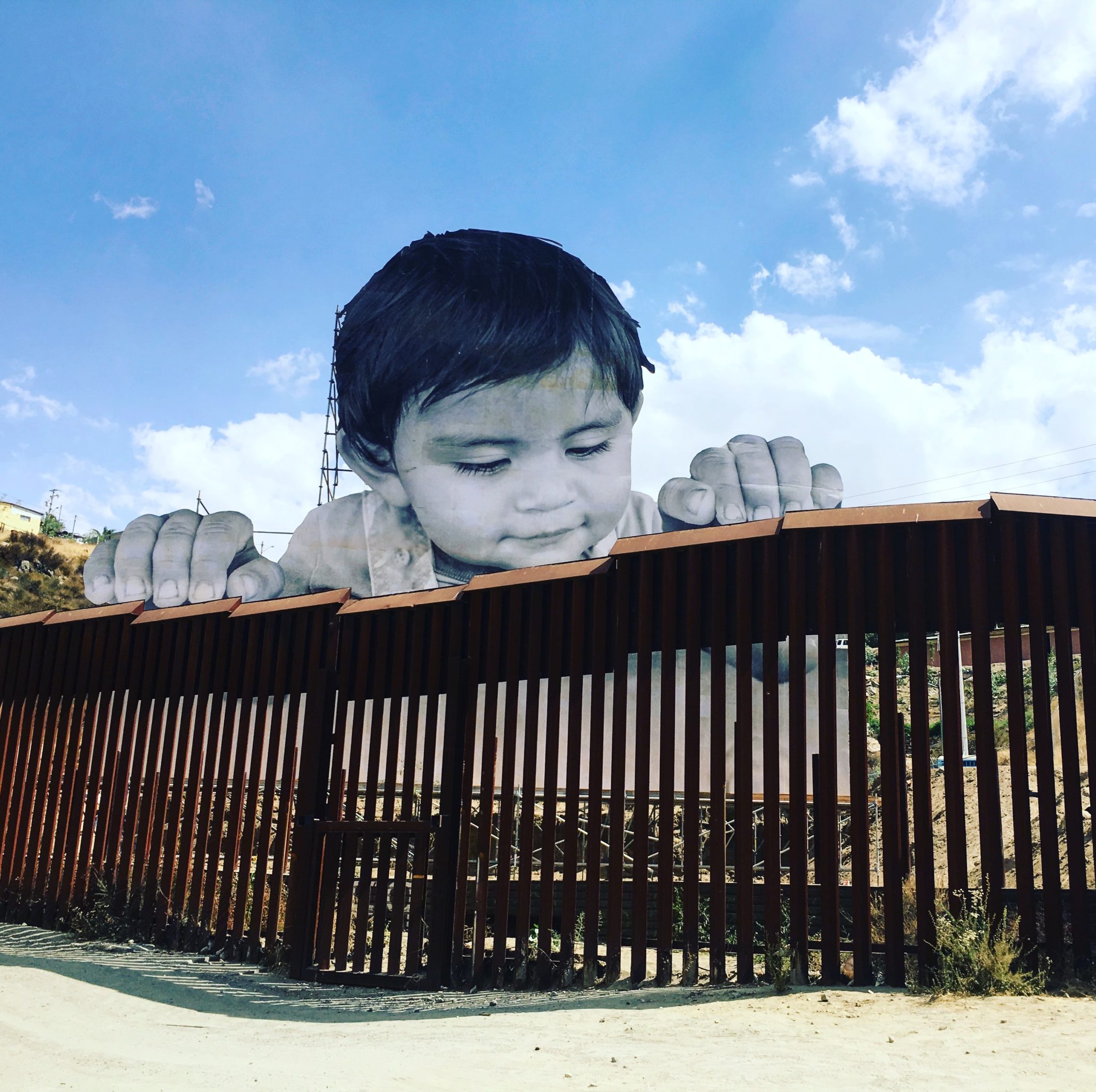 French artist JR border wall tecate installation