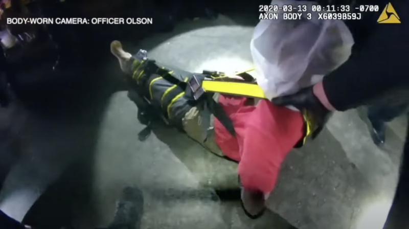 A screenshot of body-worn camera footage from the Chula Vista Police Department.