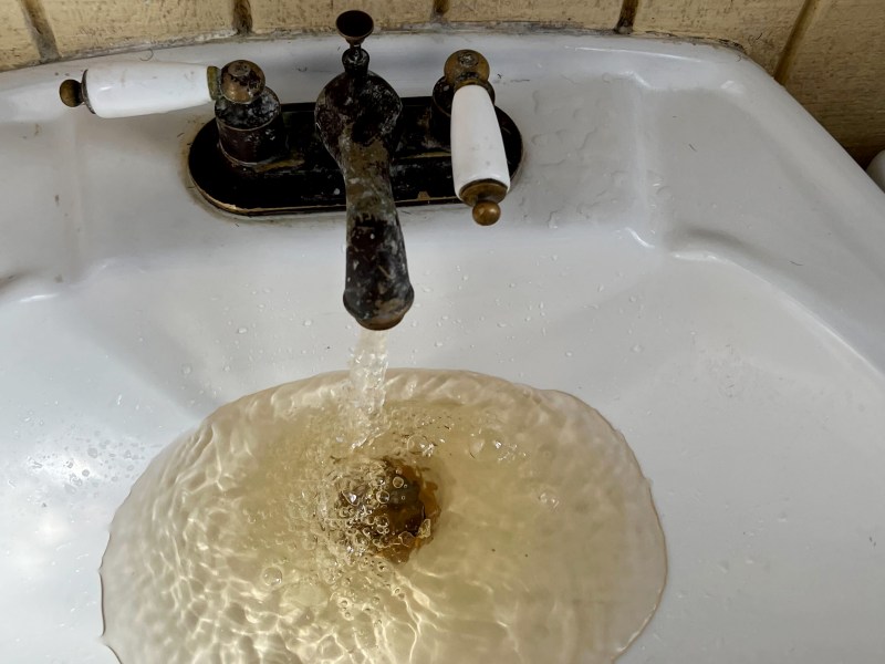 Water from the faucet of a home in National Cit