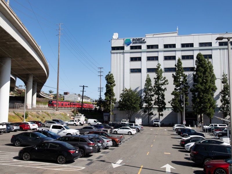 The Port of San Diego's administration building on Pacific Highway on Tuesday, April 12, 2022. / Photo by Jakob McWhinney