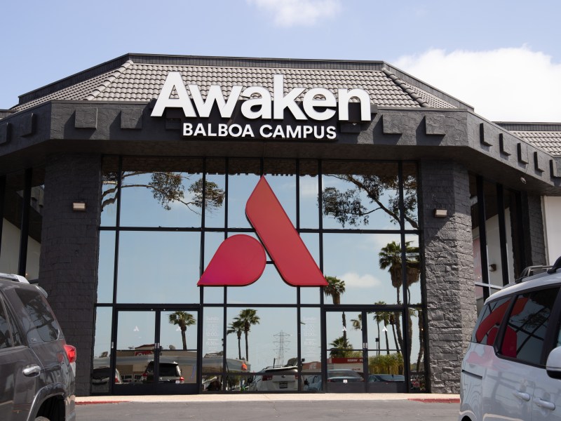 Awaken Church, which has five locations across San Diego county, has frequently sparred with county officials over COVID-19-related health regulations. The church has become a focal point in the regional fight against such measures, and some pastors have increasingly turned to conspiratorial rhetoric in sermons./ Photo by Jakob McWhinney