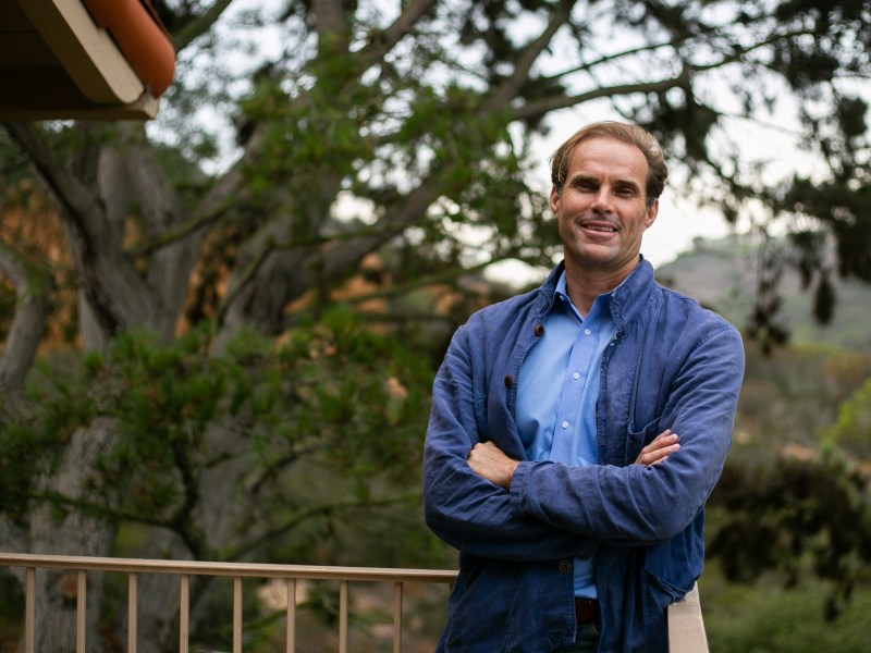Cody Petterson poses at his home in La Jolla, CA.