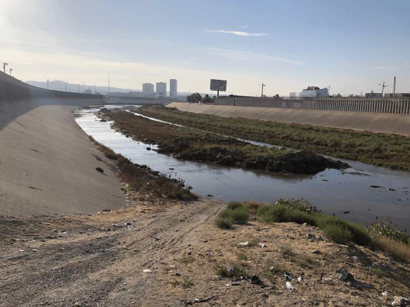 Tijuana River crosses U.S.-Mexico border on August 1, 2022