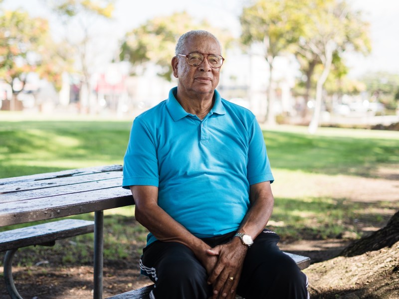 Bob Braswell at Eucalyptus Park in Chula Vista on September 13, 2022.