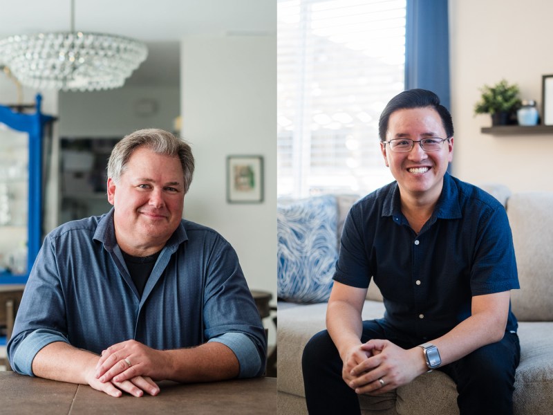 Tommy Hough at his home in Mira Mesa on Sept. 20, 2022. Hough a Democrat running in the San Diego City Council against Kent Lee. Kent Lee at his home in Mira Mesa on Sept. 20, 2022. Lee a Democrat running in the San Diego City Council against Tommy Hough.