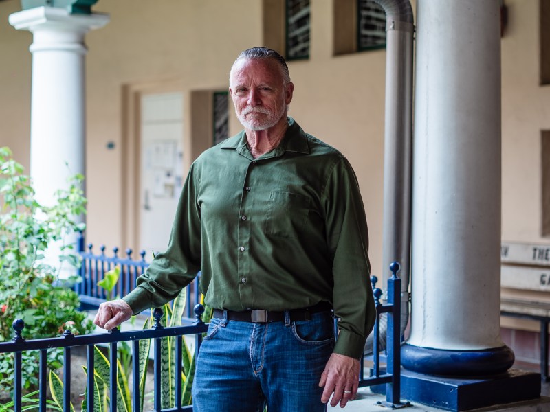 Licensed Behavioral Health Clinician II Marc Stevenson at Father Joe's Villages in downtown on Oct. 12, 2022.