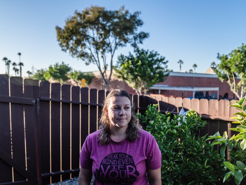 Whitney Chase at home in Kearny Mesa on Oct. 24, 2022.