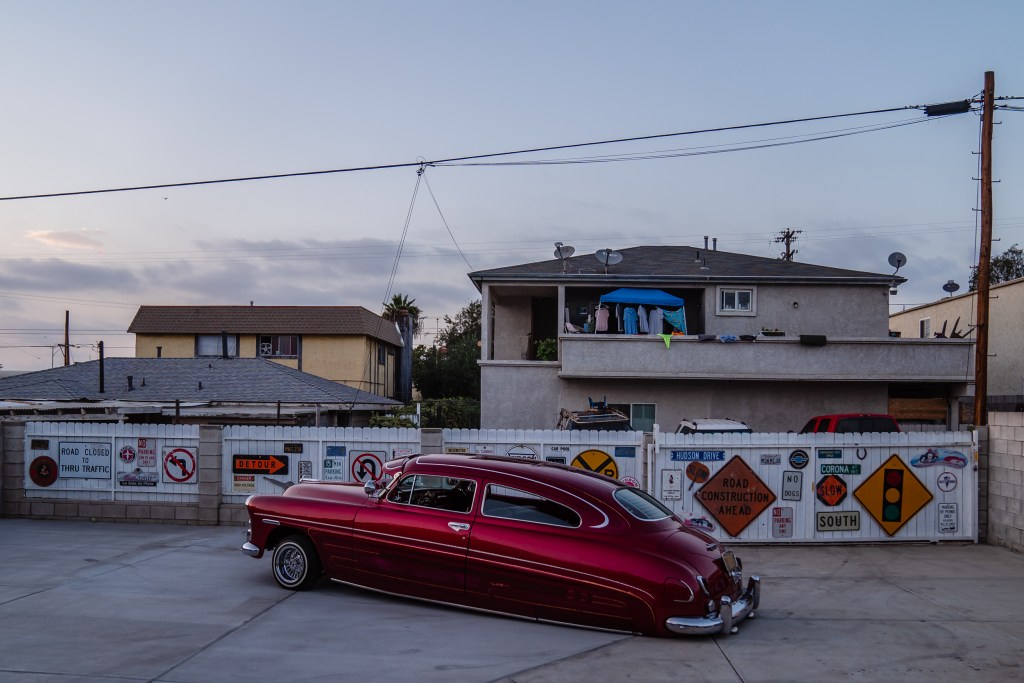 Marisa Rosales’ parked 1949 Hudson Commodore in National City on Oct. 7 , 2022.
