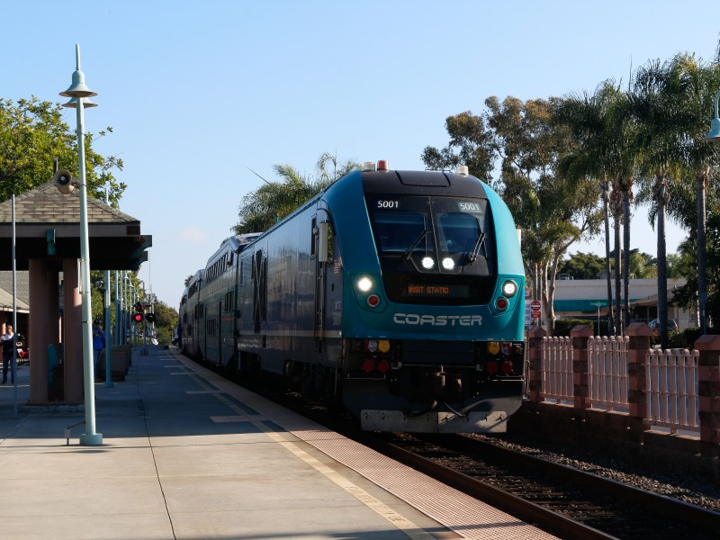 The Carlsbad Village Transit Center on Nov. 18, 2022. / Photo by Tigist Layne