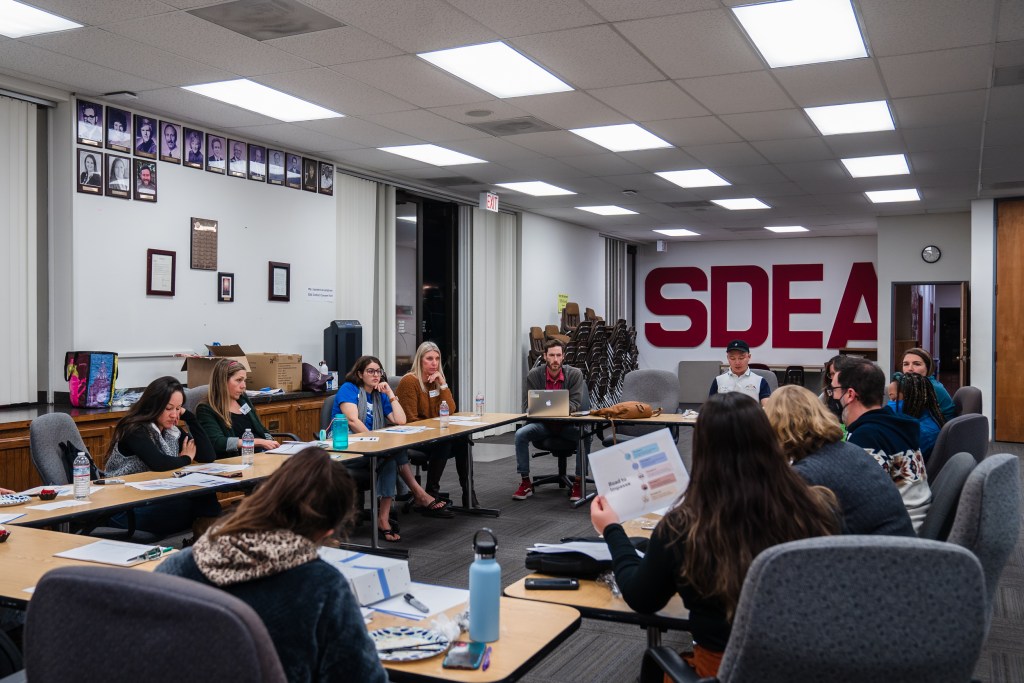 High Tech Education Collective meeting at the San Diego Education Association on Dec. 1, 2022.