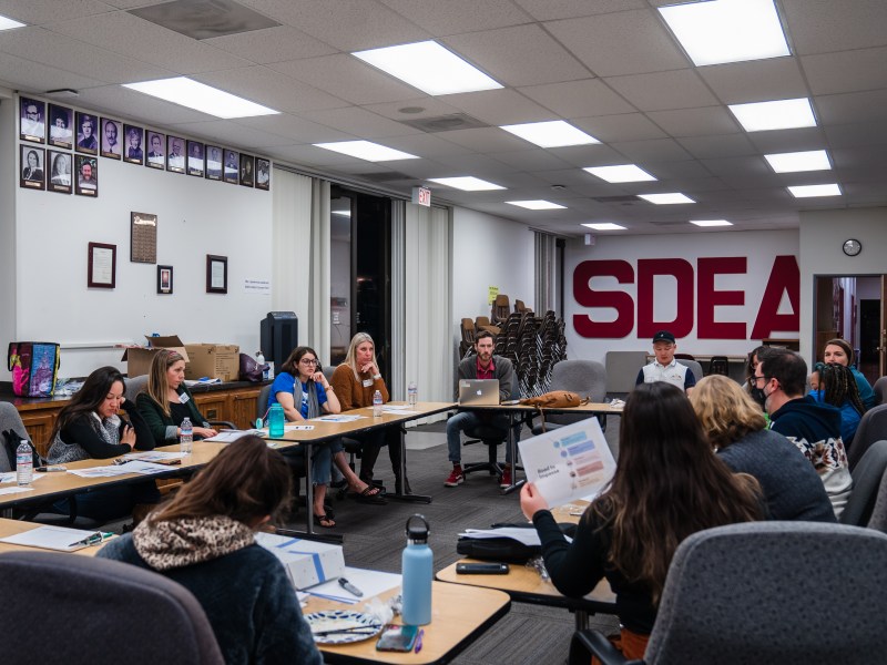 High Tech Education Collective meeting at the San Diego Education Association on Dec. 1, 2022.