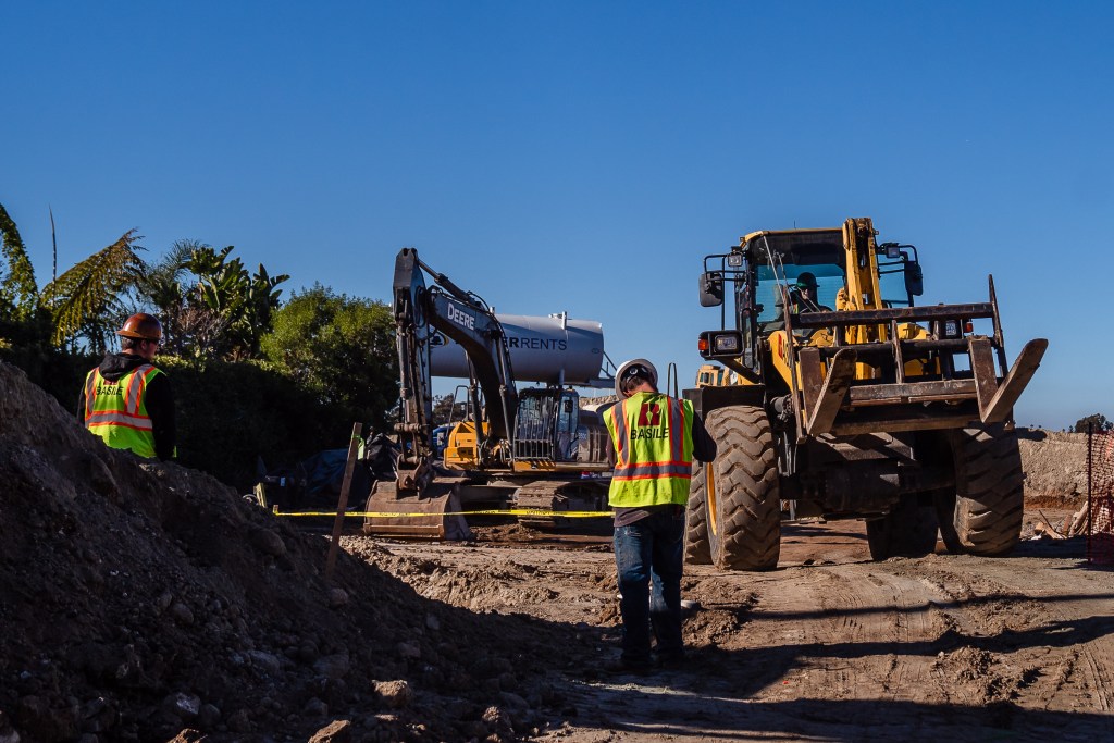 A housing development being built in Oceanside on Dec. 8, 2022.