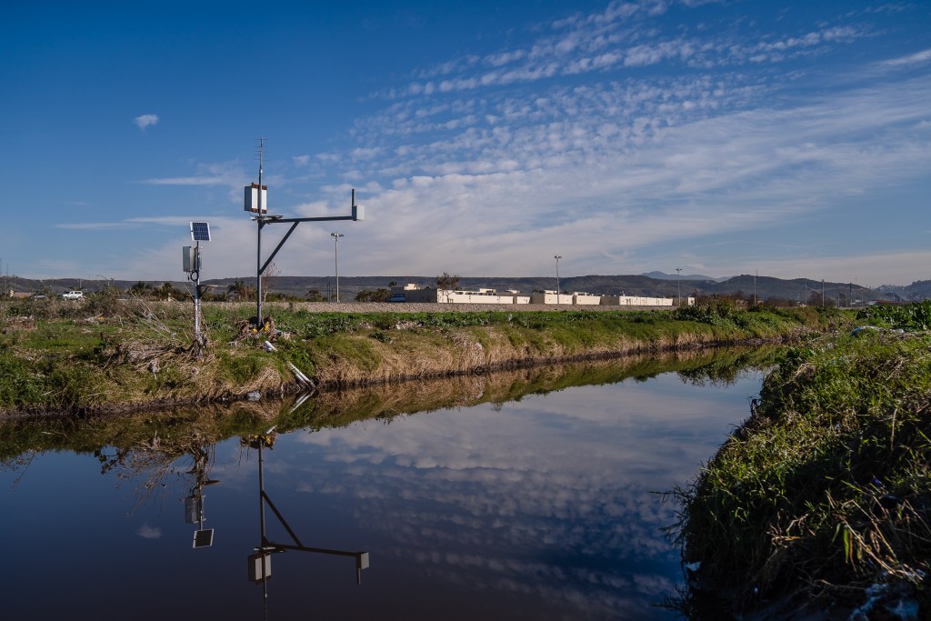 A Telemetry Station can be seen at the Tijuana River Valley on Dec. 20, 2022