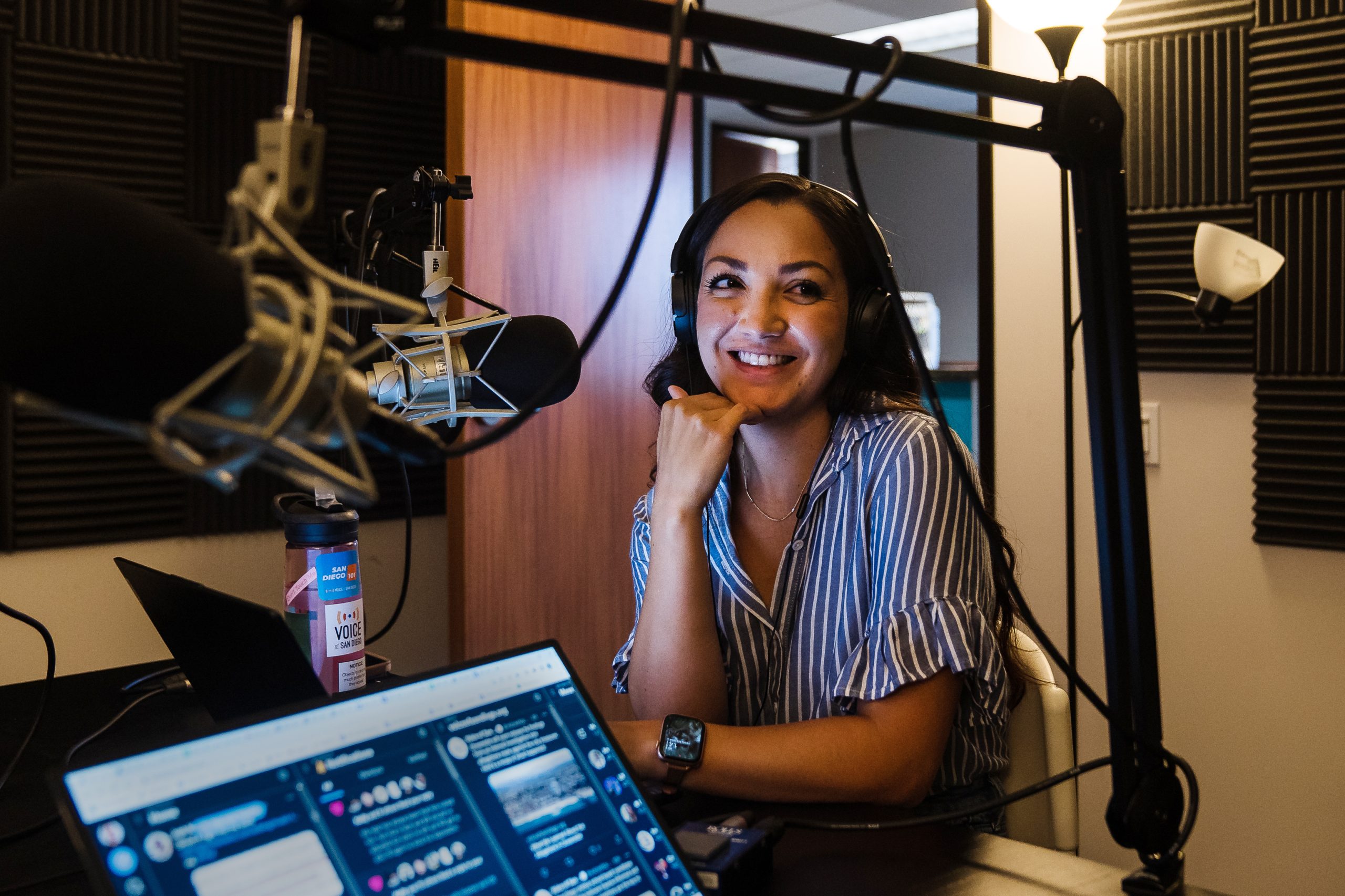 Andrea Lopez-Villafaña, managing editor of daily news at Voice of San Diego / Photo by Ariana Drehsler