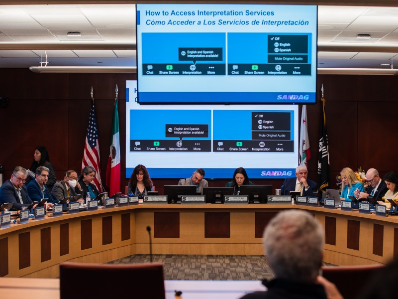SANDAG Board of Directors meeting in downtown on Jan. 27, 2023.