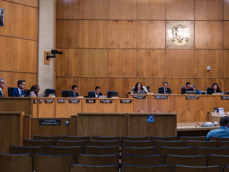 San Diego City Councilmembers during a meeting on Jan. 10, 2023.