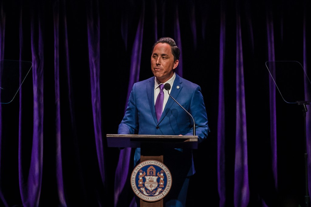 Mayor Todd Gloria delivers 2023 State of the City address at the Civic Theatre on Jan. 10, 2023.