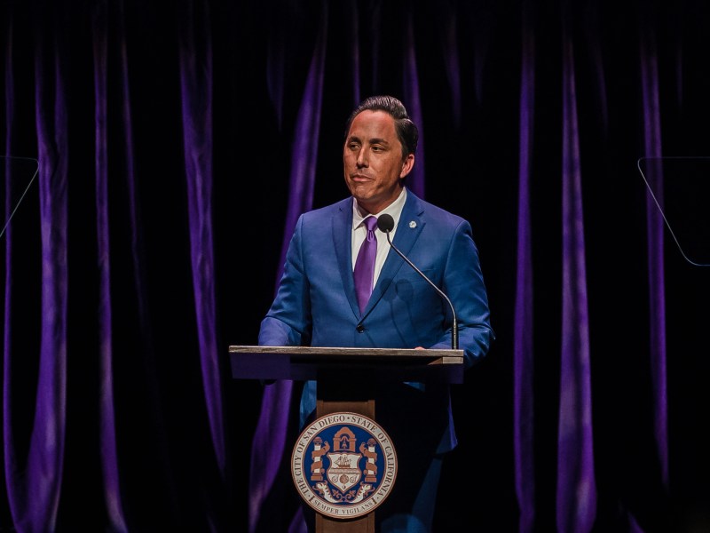 Mayor Todd Gloria delivers 2023 State of the City address at the Civic Theatre on Jan. 10, 2023.