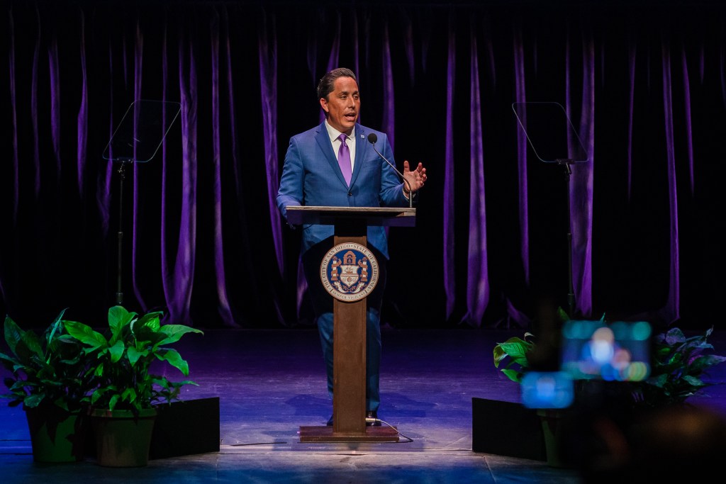 Mayor Todd Gloria delivers 2023 State of the City address at the Civic Theatre on Jan. 10, 2023.