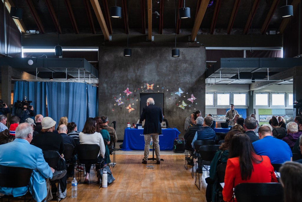 SDG&E customers speak out at a California Public Utilities Commission public forum at Sherman Heights Community Center in Sherman Heights on March 23, 2023 about a proposed rate hike starting in 2024.