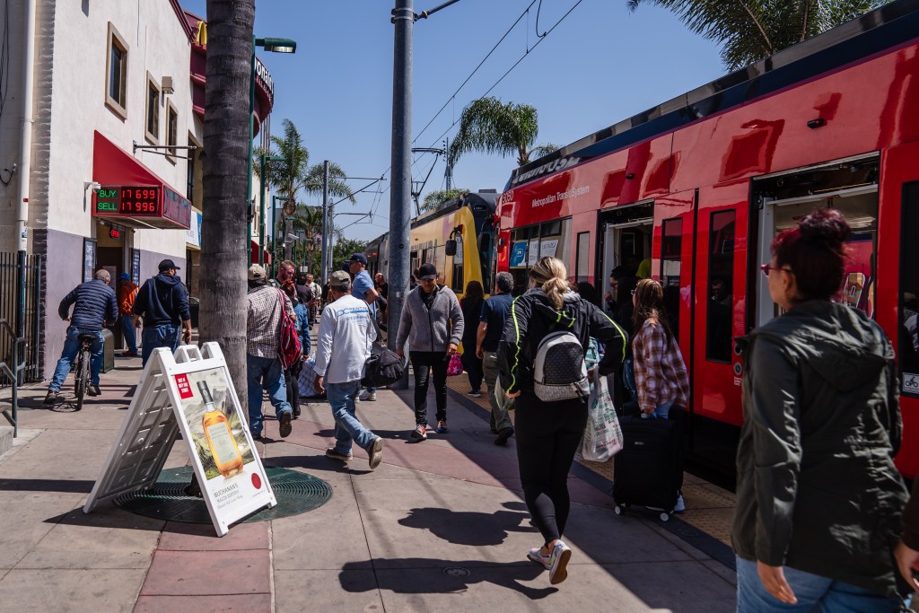San Ysidro Trolley station on April 26, 2023.