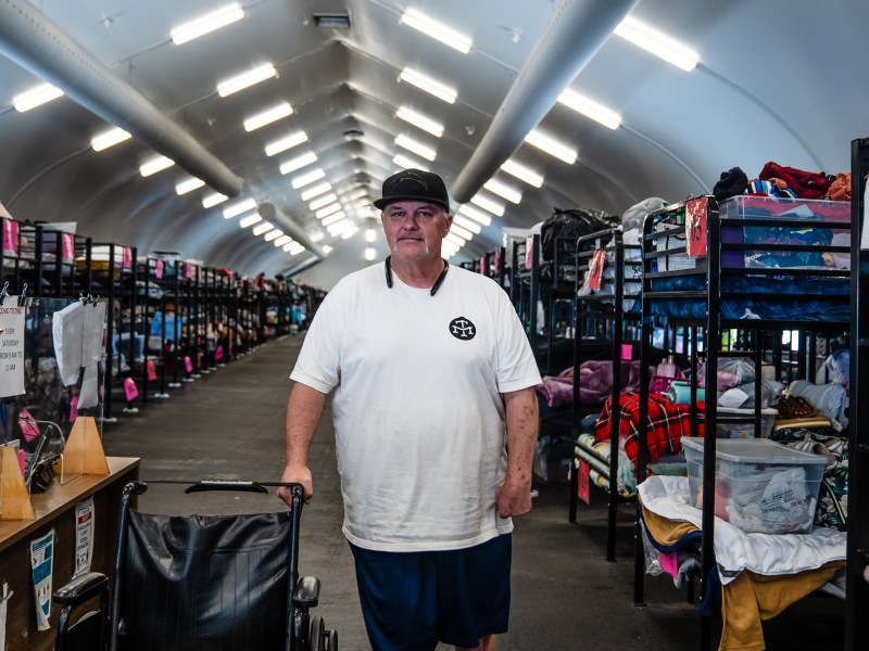 Robert Dukes at Alpha Project shelter in the East Village on March 27, 2023.