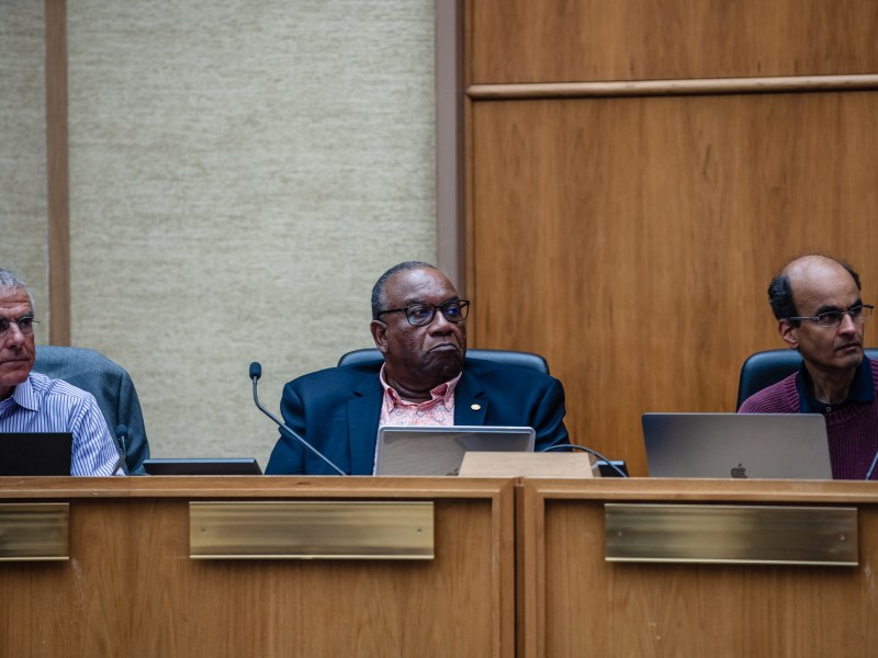 Lee Duran (left), Dr. Robert Lee Brown (center), and Mihir Bellare (right) at San Diego's Privacy Advisory Board meeting on March 30, 2023.