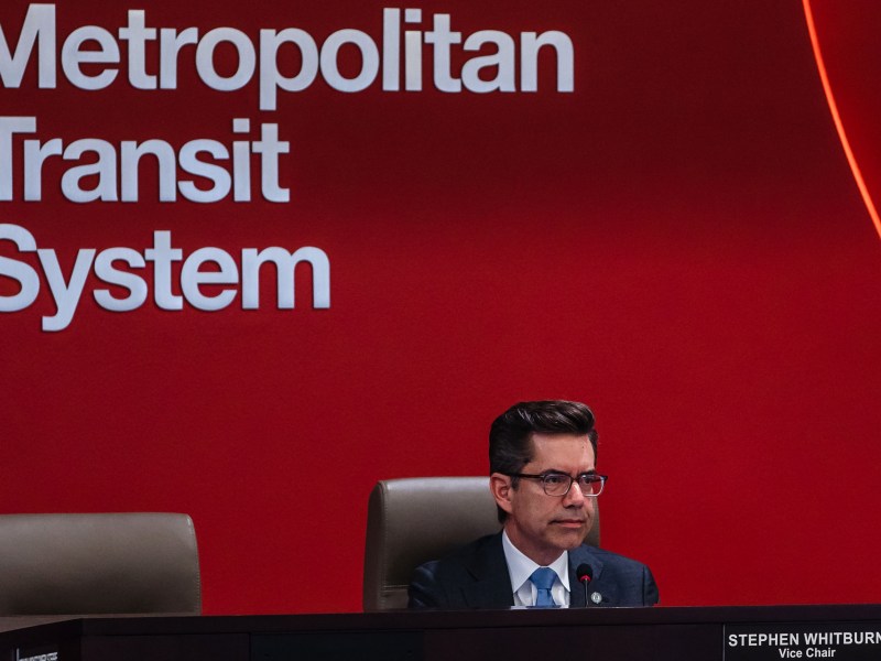 San Diego Councilman Stephen Whitburn at an MTS board meeting Thursday, April 20, 2023.