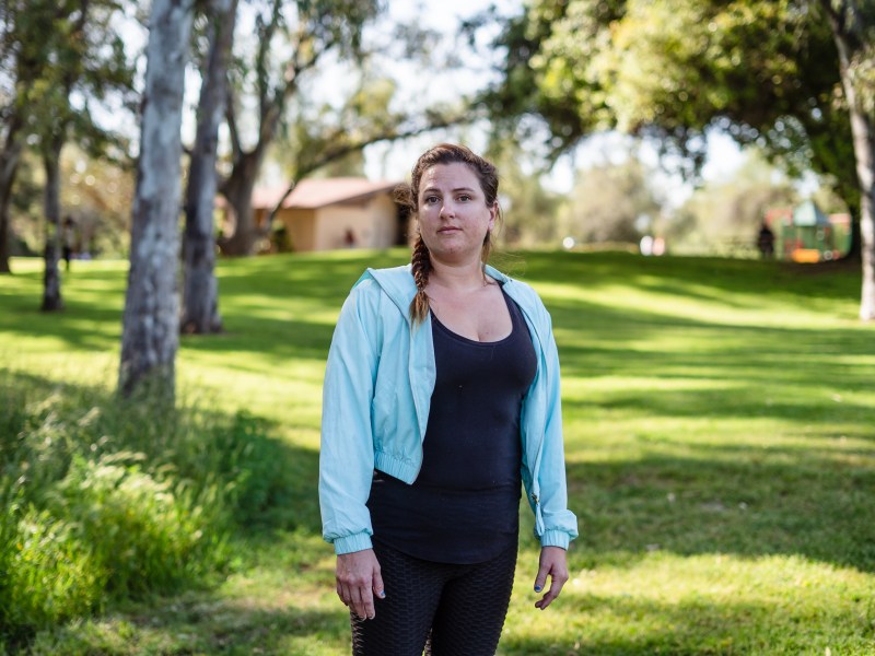 Amy Landers at Kit Carson Park in Escondido on April 20, 2023.