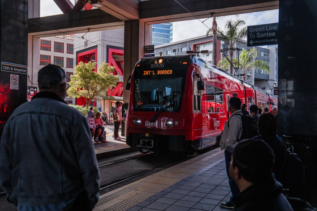 12th and Imperial Avenue trolley station in downtown on May 1, 2023.
