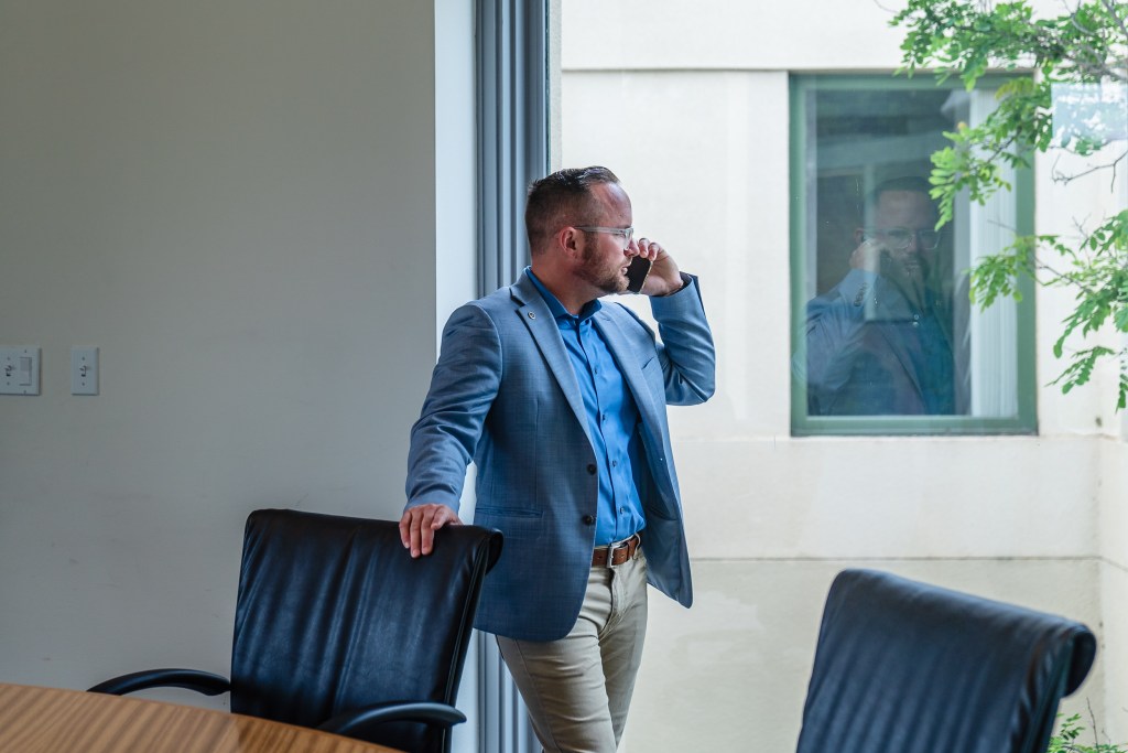 Mayor of Escondido Dane White at City Hall in Escondido on May 19, 2023.