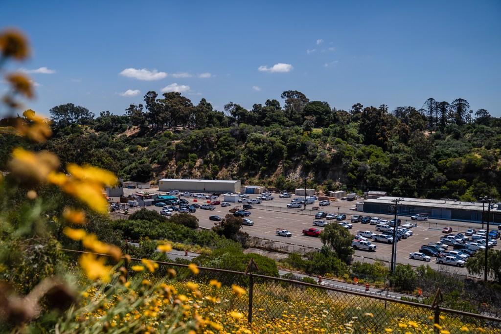 View of the city's 20th and B Street maintenance yard on May 8, 2023, that could become a safe sleeping site for unhoused people. The city previously used the site as a temporary campground during the Hepatitis A outbreak in 2017.