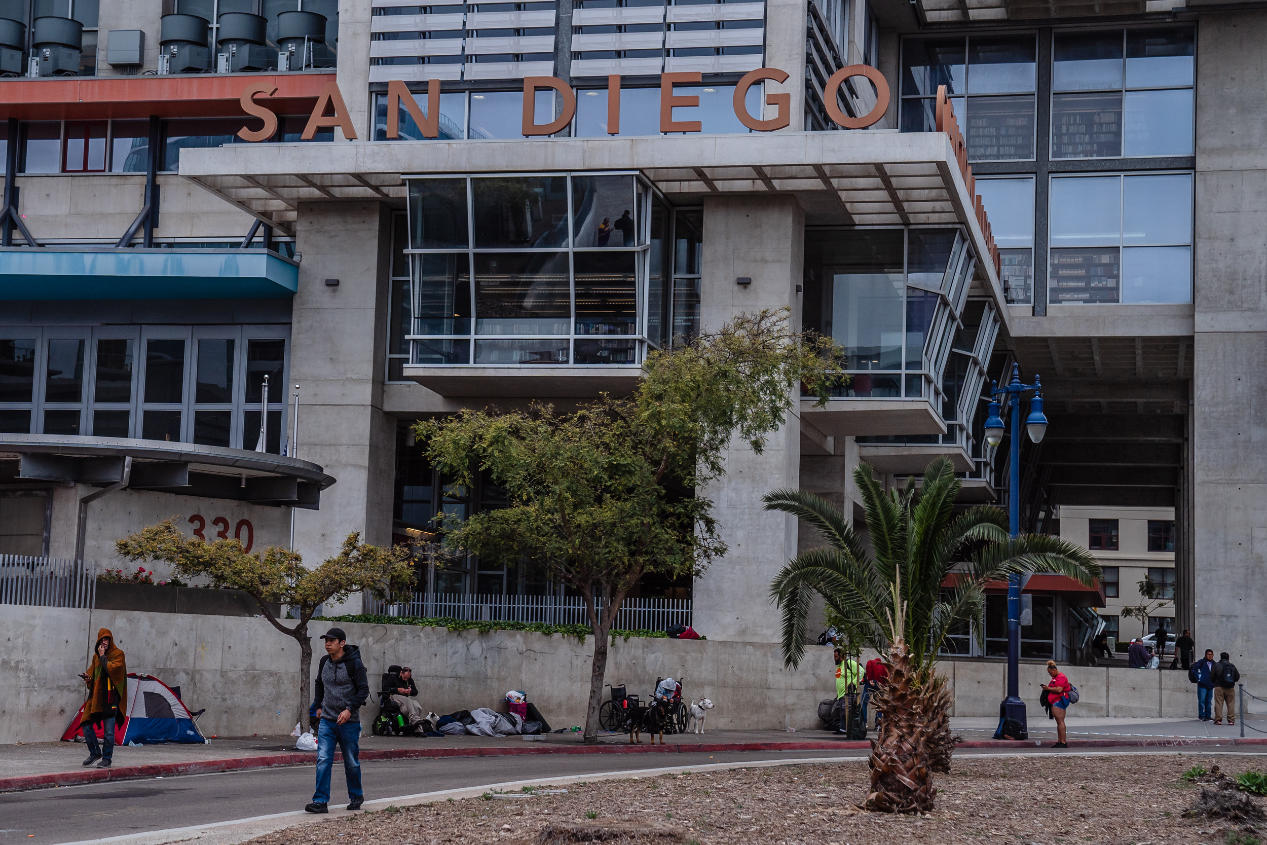 The San Diego Central Library in the East Village on May 12, 2023.