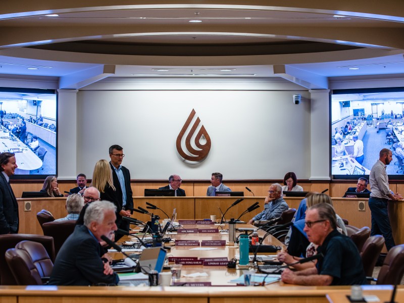 San Diego County Water Authority before meeting in Kearny Mesa on July 27, 2023.