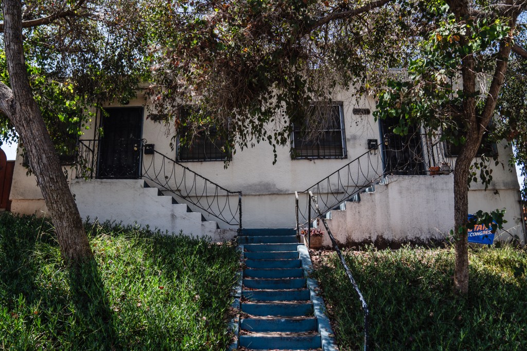 The front section of Mishele Stead's apartment in Golden Hill on July 17, 2023.