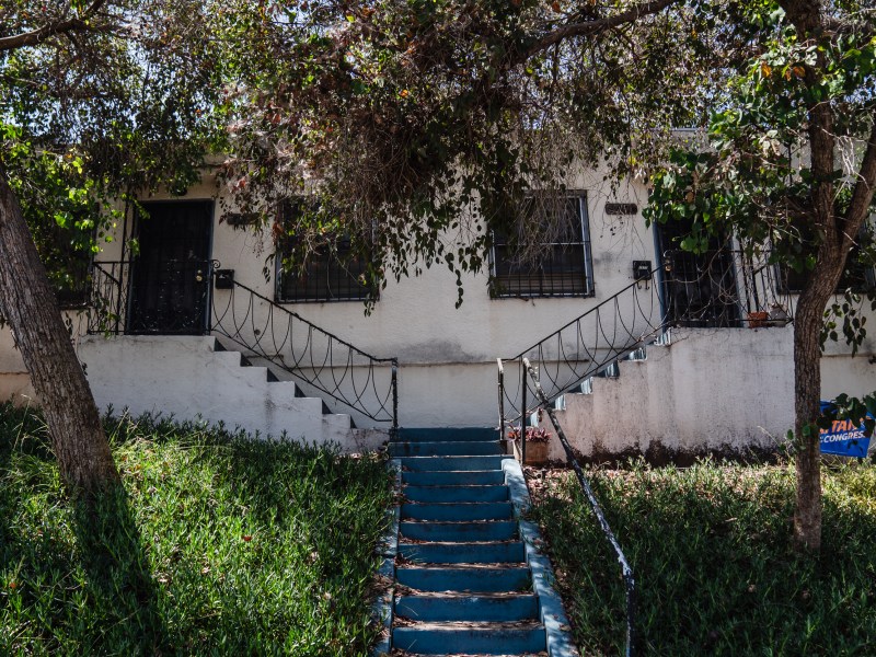 The front section of Mishele Stead's apartment in Golden Hill on July 17, 2023.