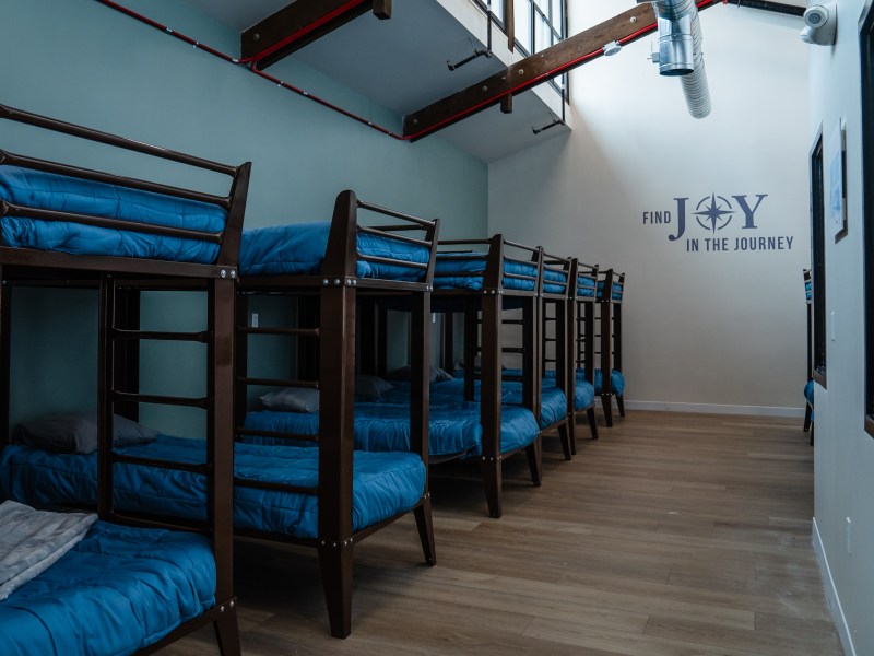 Living quarters at the Oceanside Navigation Center on July 21, 2023.