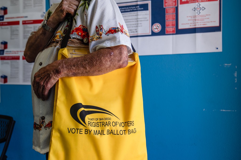 The Encanto VFW POST #1512 polling station in Lemon Grove on Aug. 15, 2023.