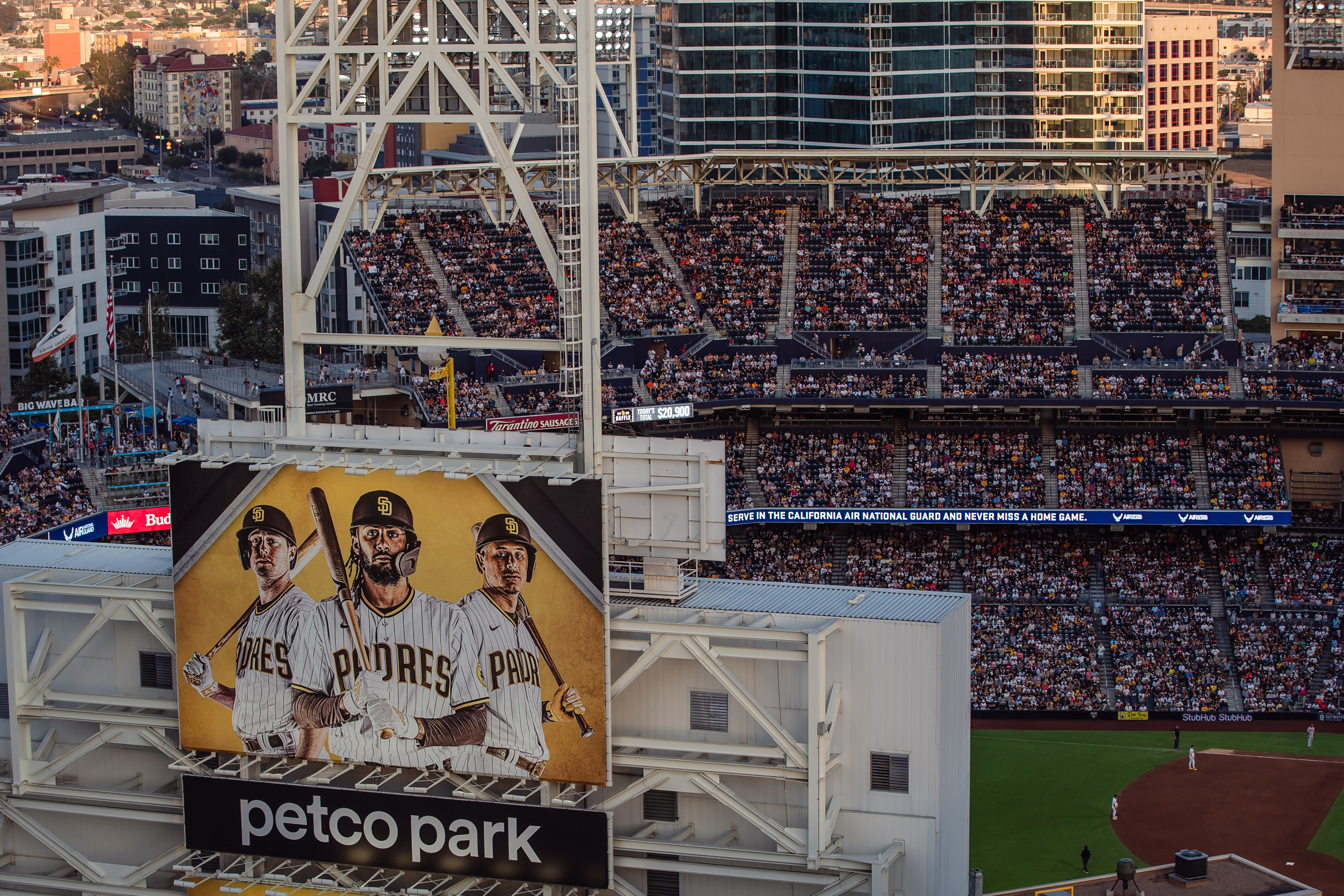 View of Petco Park during a San Diego Padres vs. Baltimore Orioles game on Aug. 16, 2023.