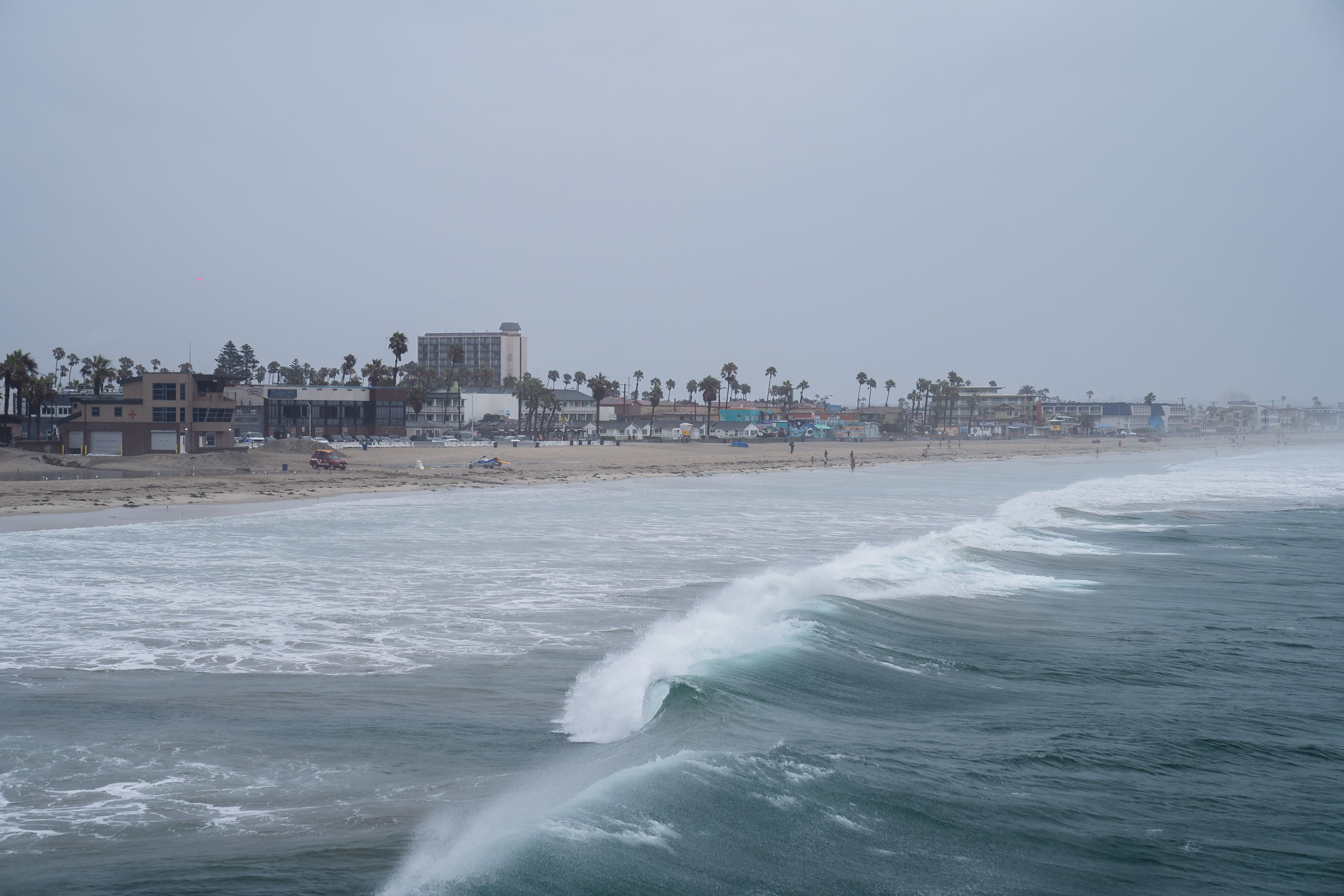 Pacific Beach before tropical storm Hilary makes landfall on Aug. 20, 2023.