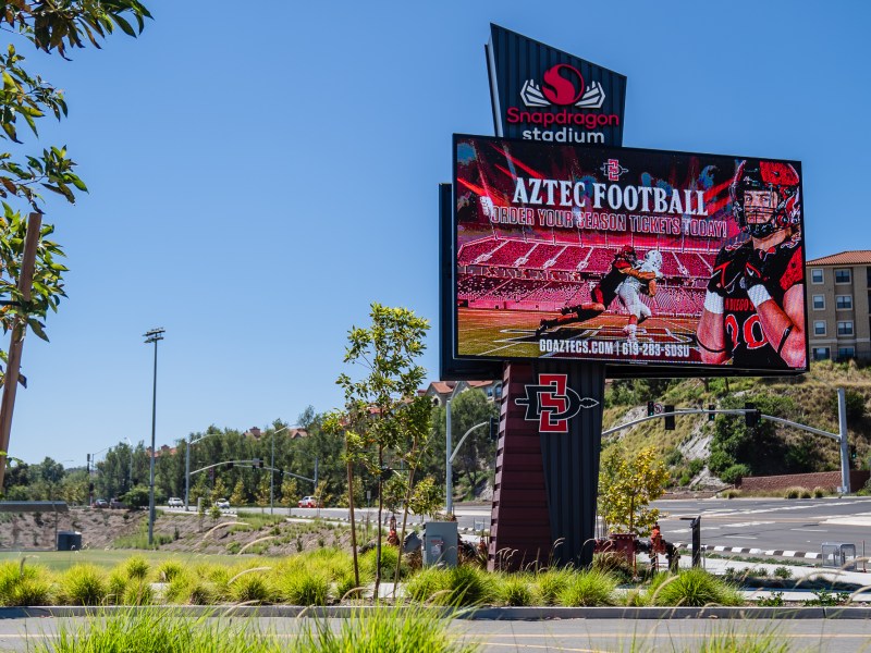 Snapdragon Stadium in Mission Valley on Aug. 28, 2023.