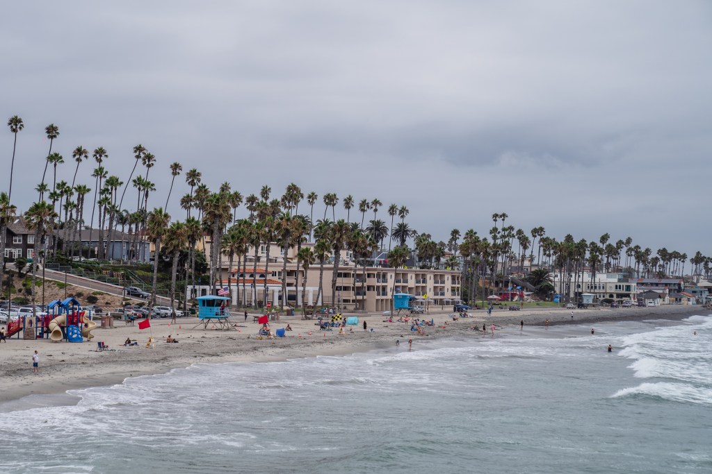 View of Harbor Beach from the pier in Oceanside on Sept. 5, 2023.