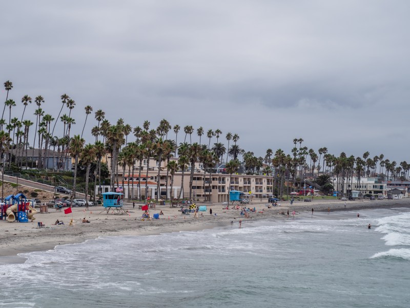 View of Harbor Beach from the pier in Oceanside on Sept. 5, 2023.
