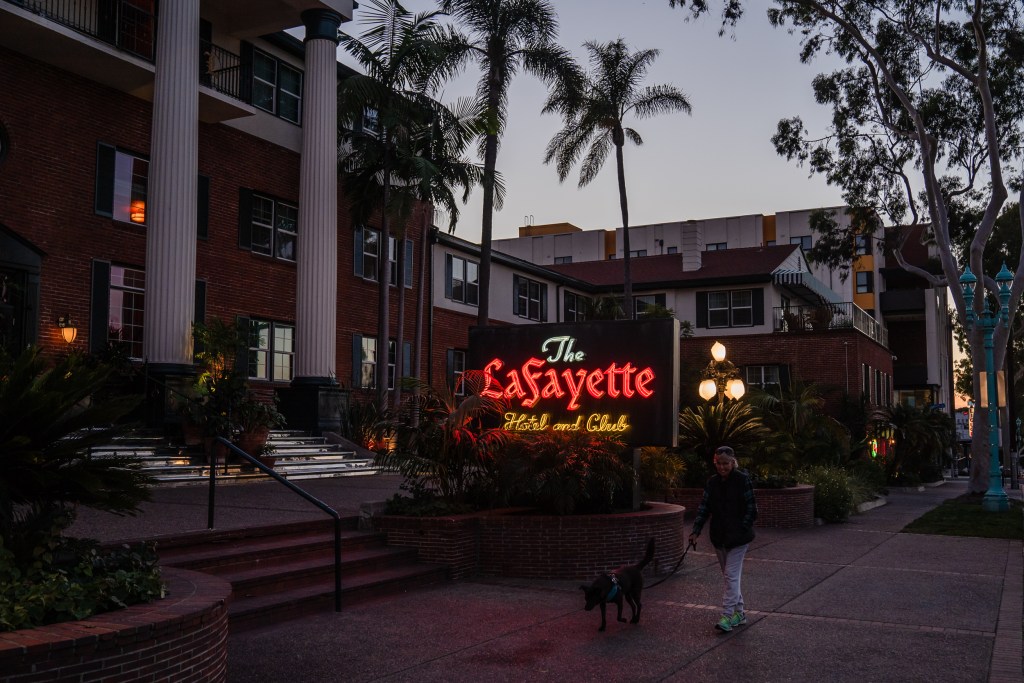 The Lafayette Hotel and Club in North Park on Nov. 28, 2023.