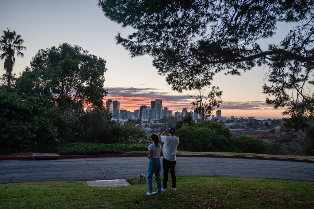 View of downtown from Golden Hill Park on Nov. 17, 2023.