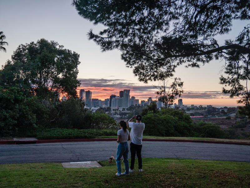 View of downtown from Golden Hill Park on Nov. 17, 2023.