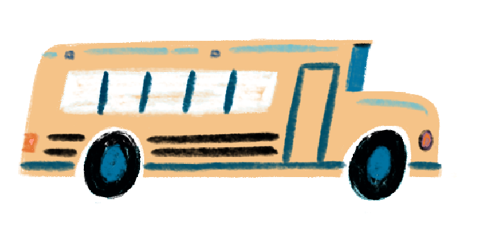 drawing of bus by alexander mostov