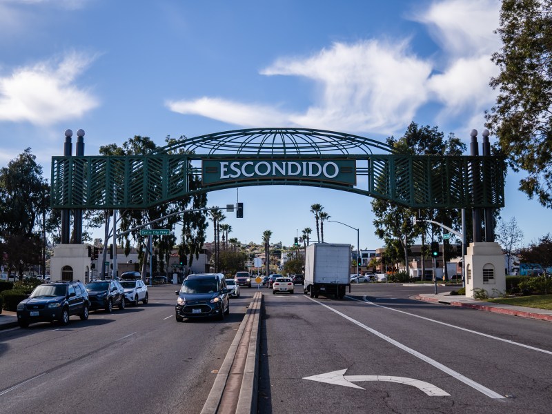 View of the Escondido sign on Jan. 4, 2024.