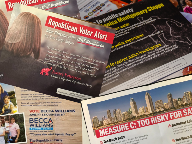Collection of political mailers